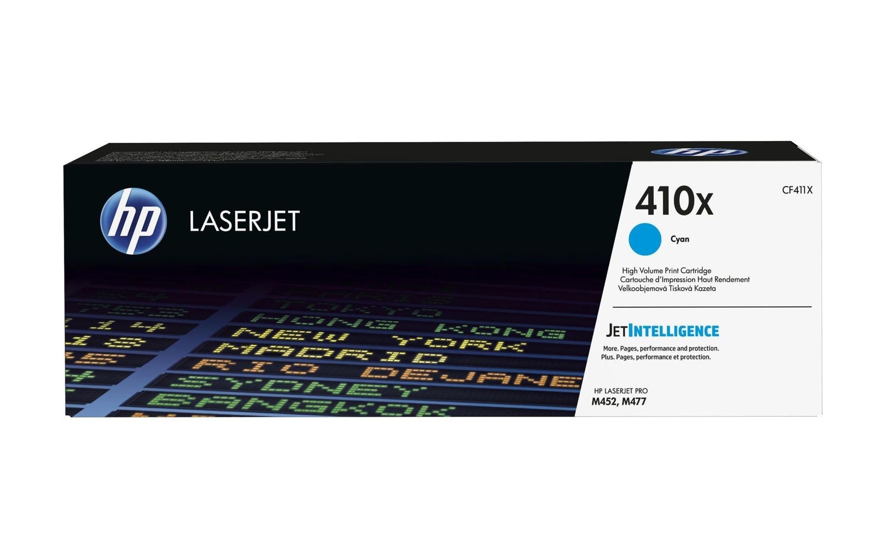 HP, Toner Nr. 410X (CF411X) Cyan