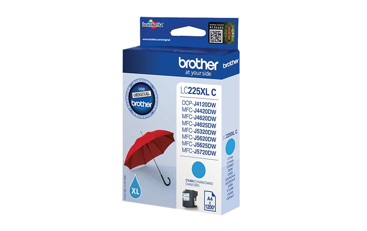 Tinte Brother LC-225XLC, cyan