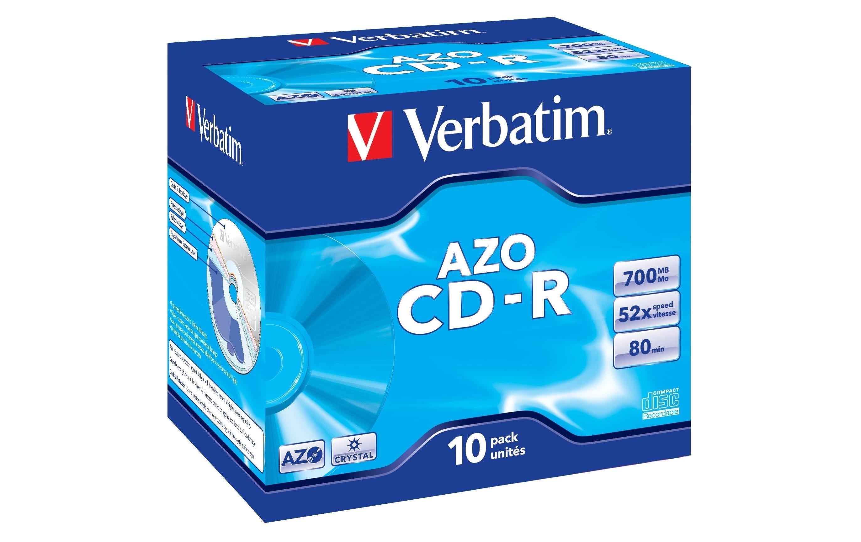 Verbatim CD-R 52x 80Min/700MB 10er Pack