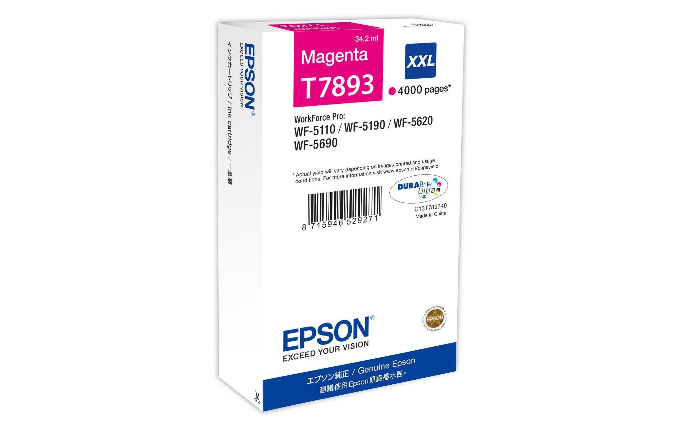 Tinte Epson T789340 XXL, magenta, 4000 S.