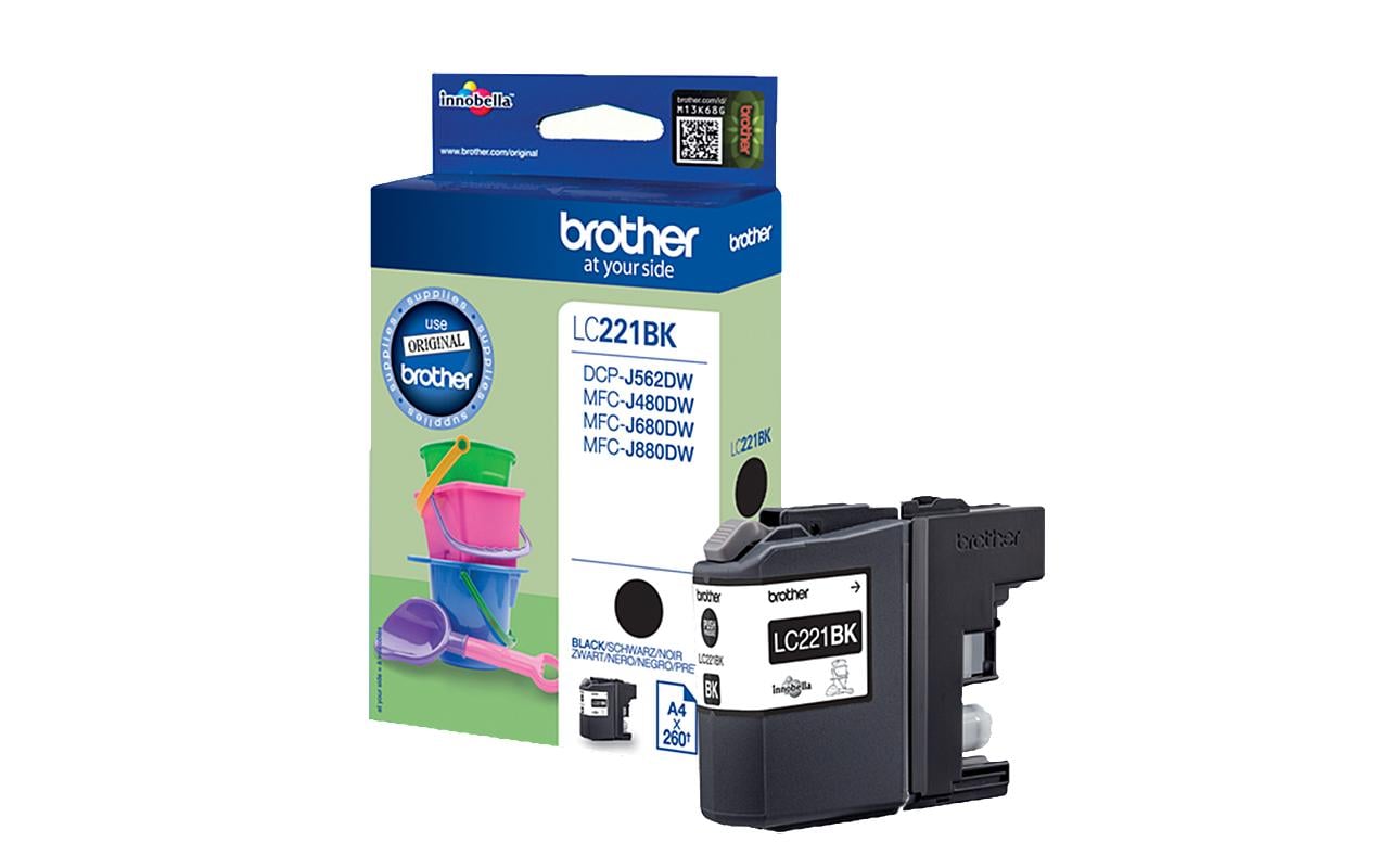 Tinte Brother LC-221BK, schwarz