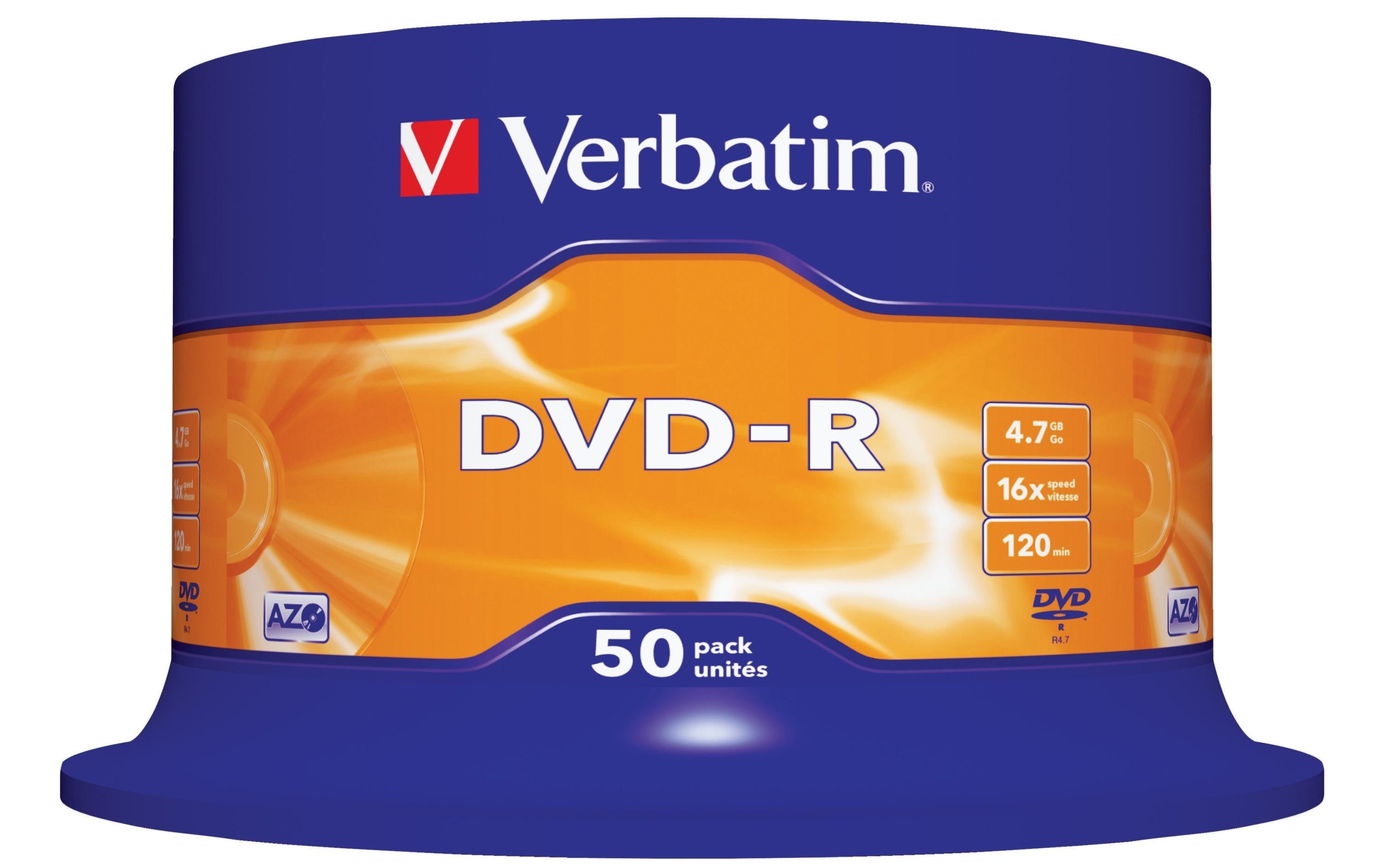 Verbatim DVD-R Medien 4.7GB,16x,50er Spind