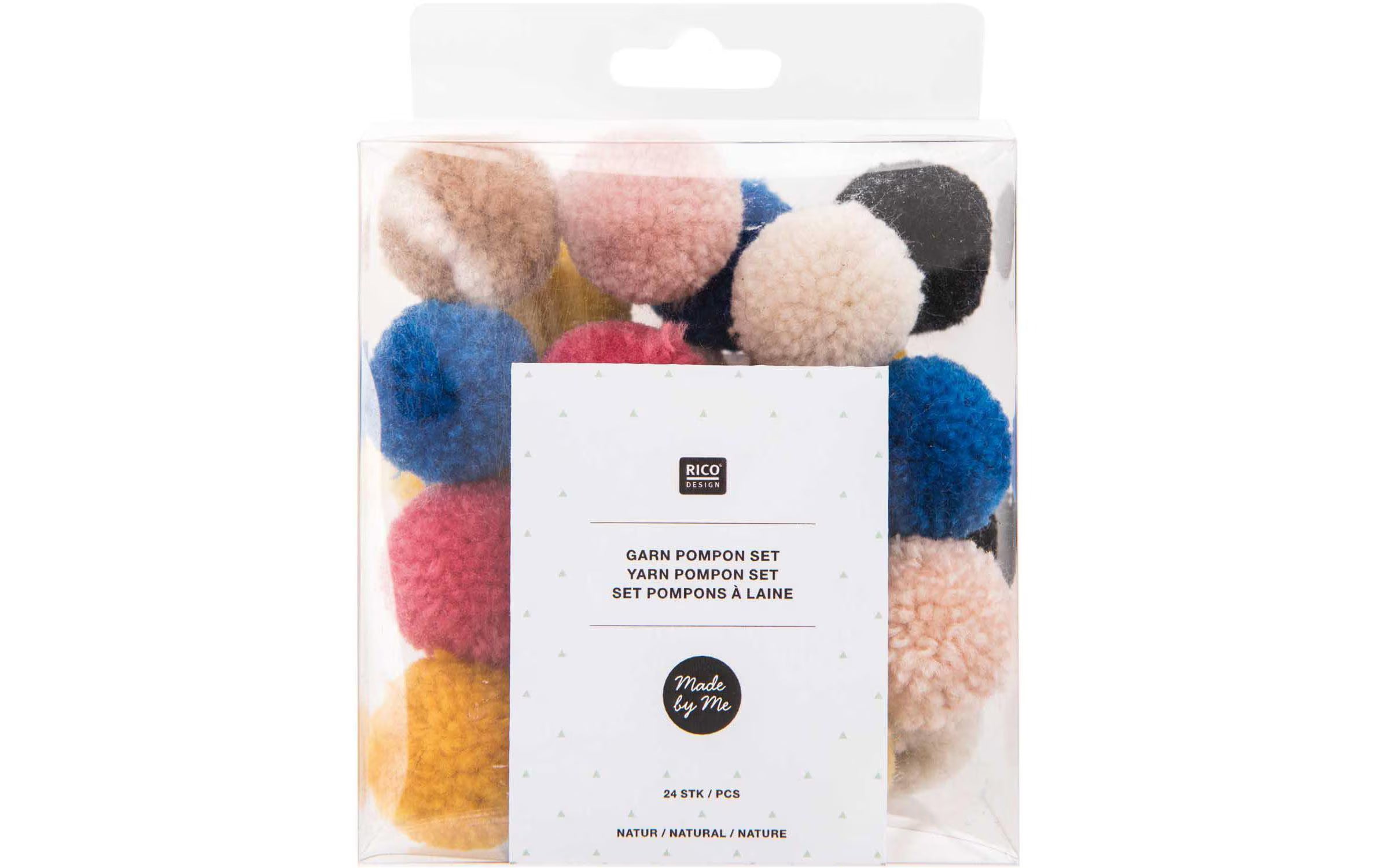 Rico Design Pompon Set Natur Mix
