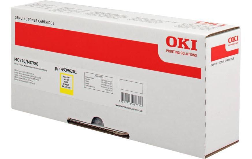 OKI Toner 45396201 yellow, MC770/780
