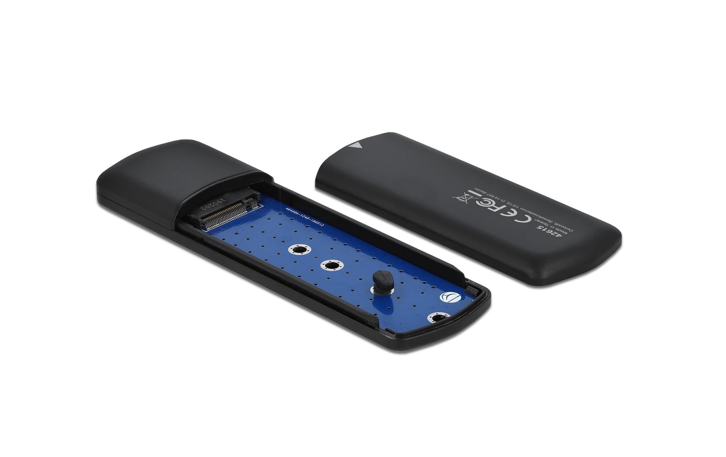 Delock M.2 NVME zu USB-C Gehäuse, schwarz