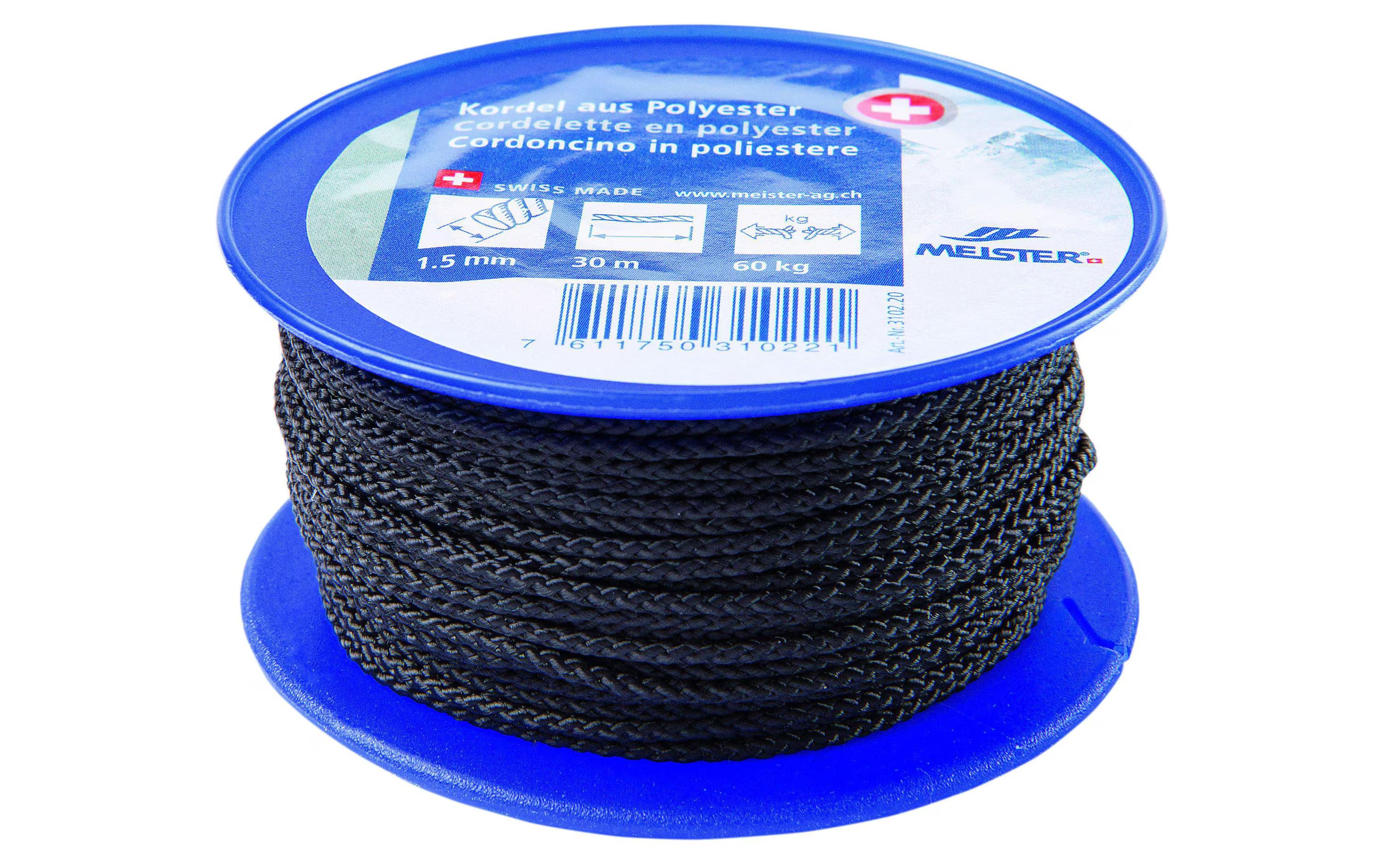 Meister Kordel Ø 1,5 mm, 30 m, 60 kg,