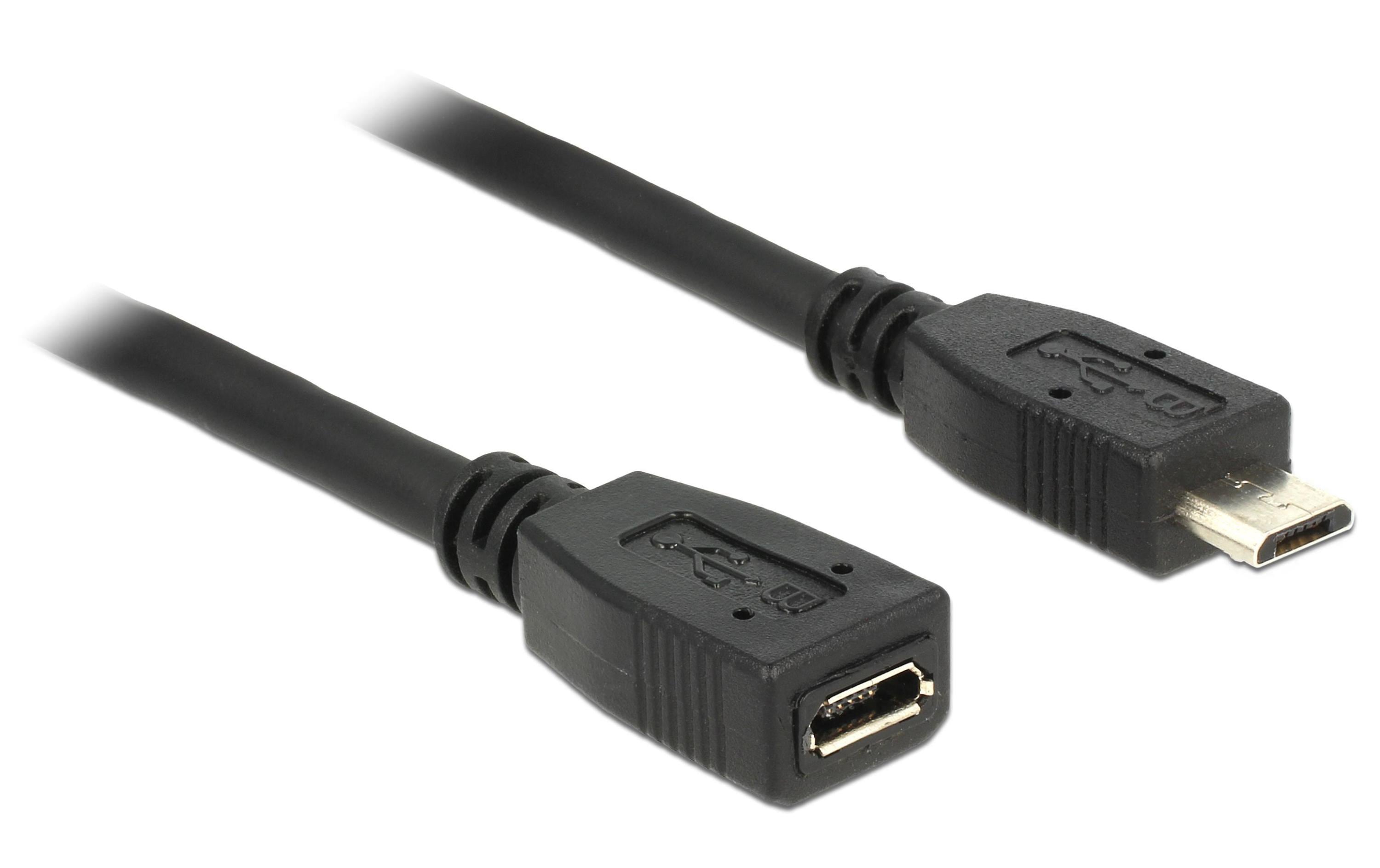 Delock USB2 Verlängererungskabel Micro-B,1m