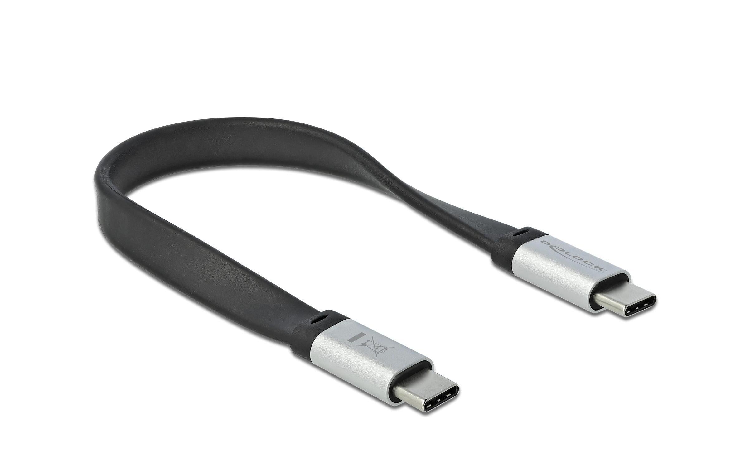 Delock USB3.2 Flachbandkabel Typ-C 22cm