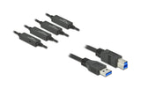 Delock USB3.2 Kabel, 20m, A-B, Schwarz