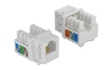 Delock Keystone Modul Cat.3, UTP, weiss