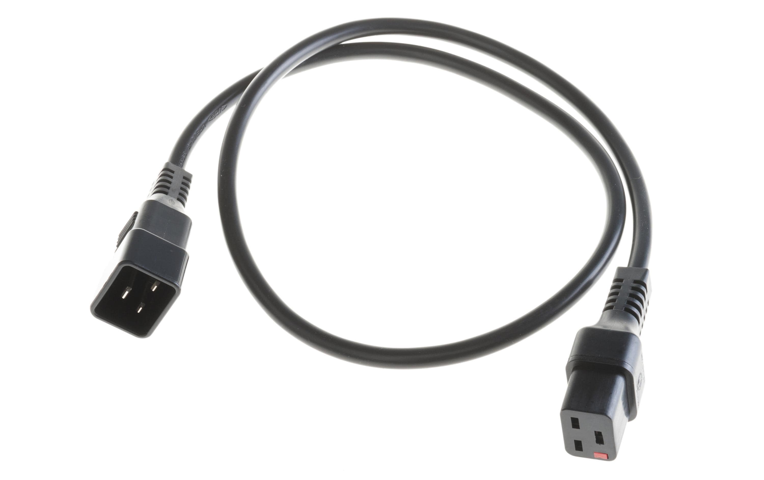 IECLock Netzkabel 1.0m schwarz