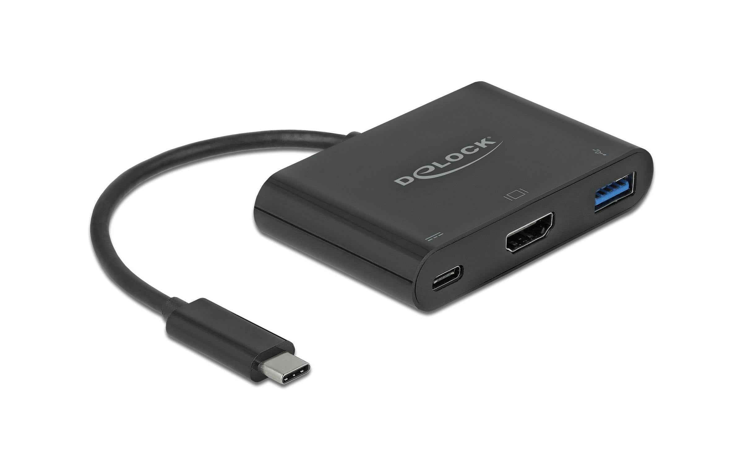 Delock Adapter USB-C zu HDMI/USB A+C