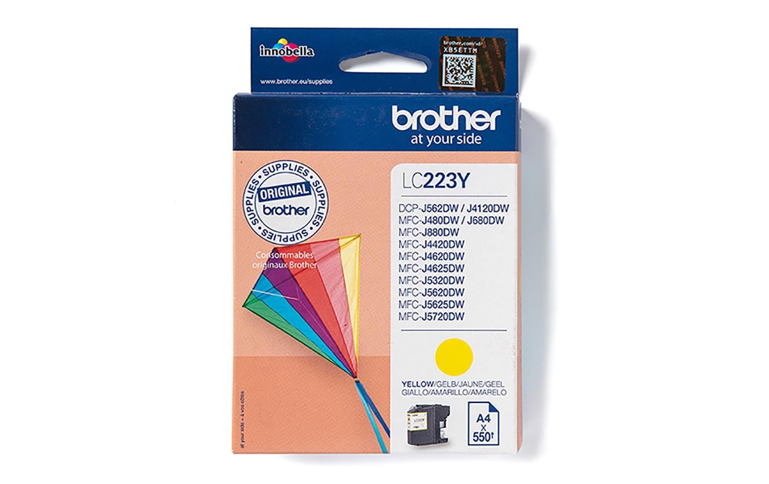 Tinte Brother LC-223Y, yellow