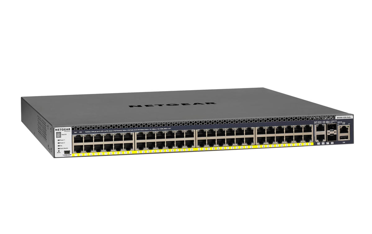 Netgear GSM4352PB: 48Port PoE+ Switch,4x10G