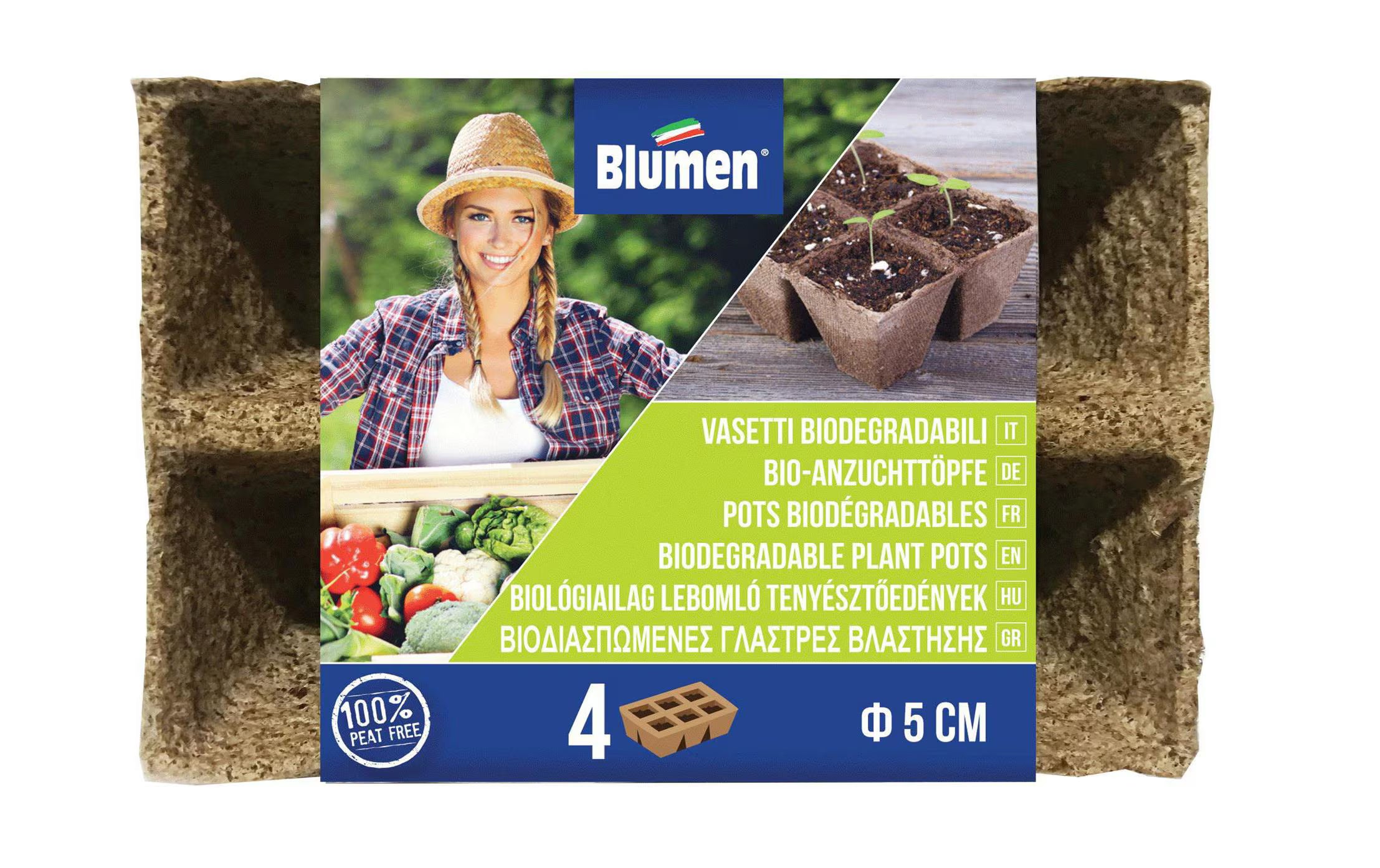 Blumen 4 Strips à 6 Kokostöpfen