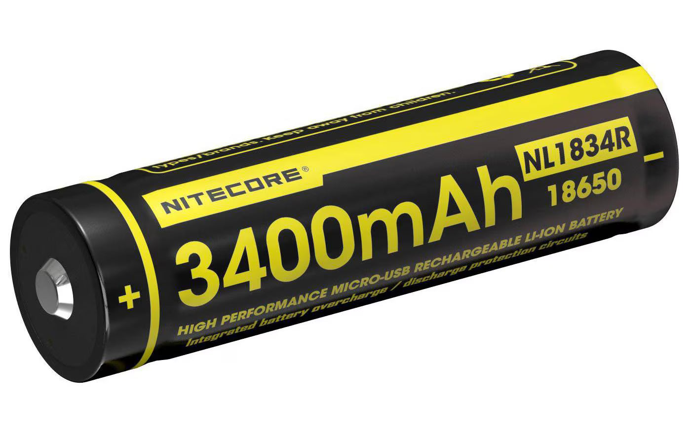 NiteCore 18650 USB Akku 3400mAh NL1834r
