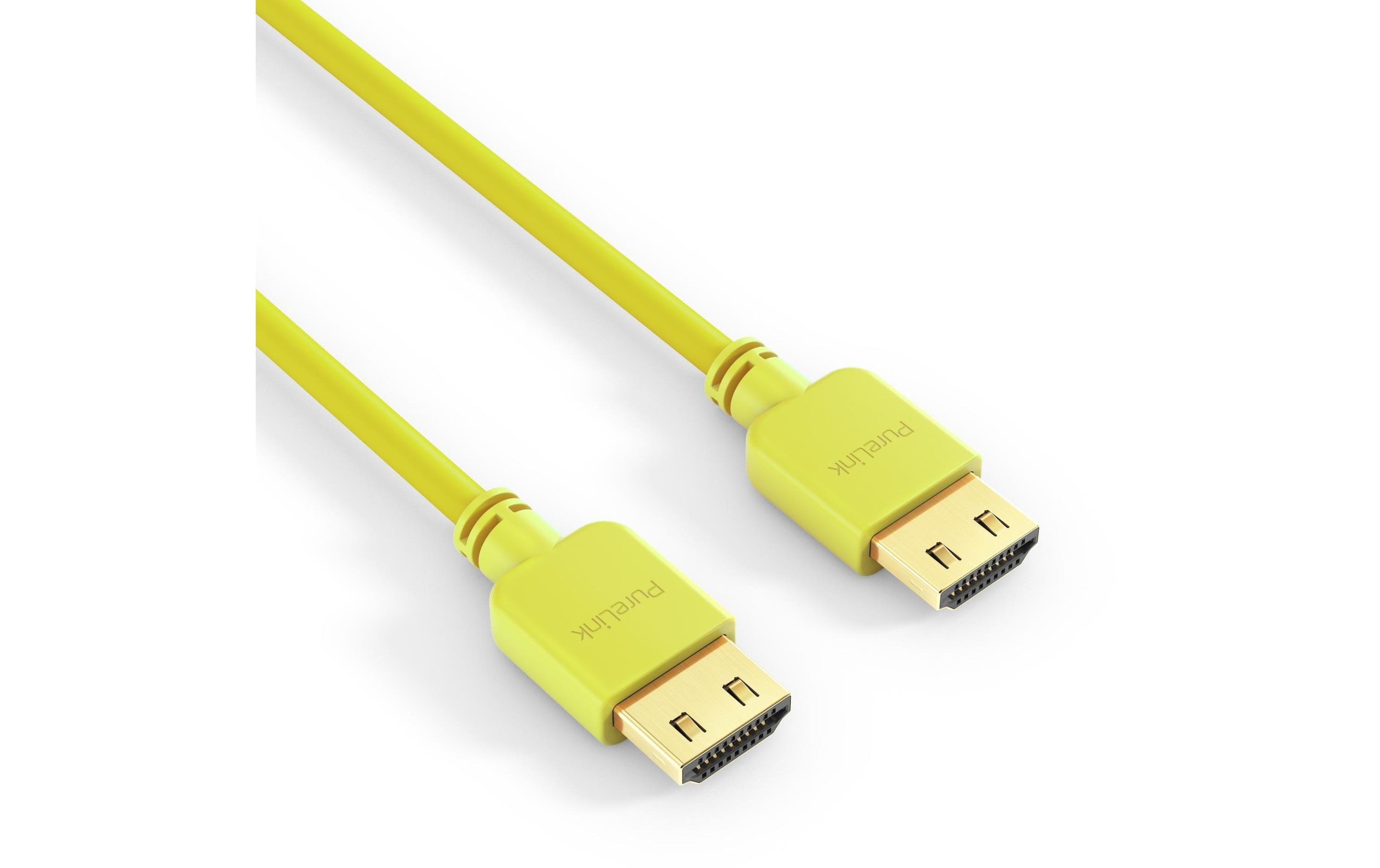 PureInstall, HDMI Kabel, 2.00m gelb