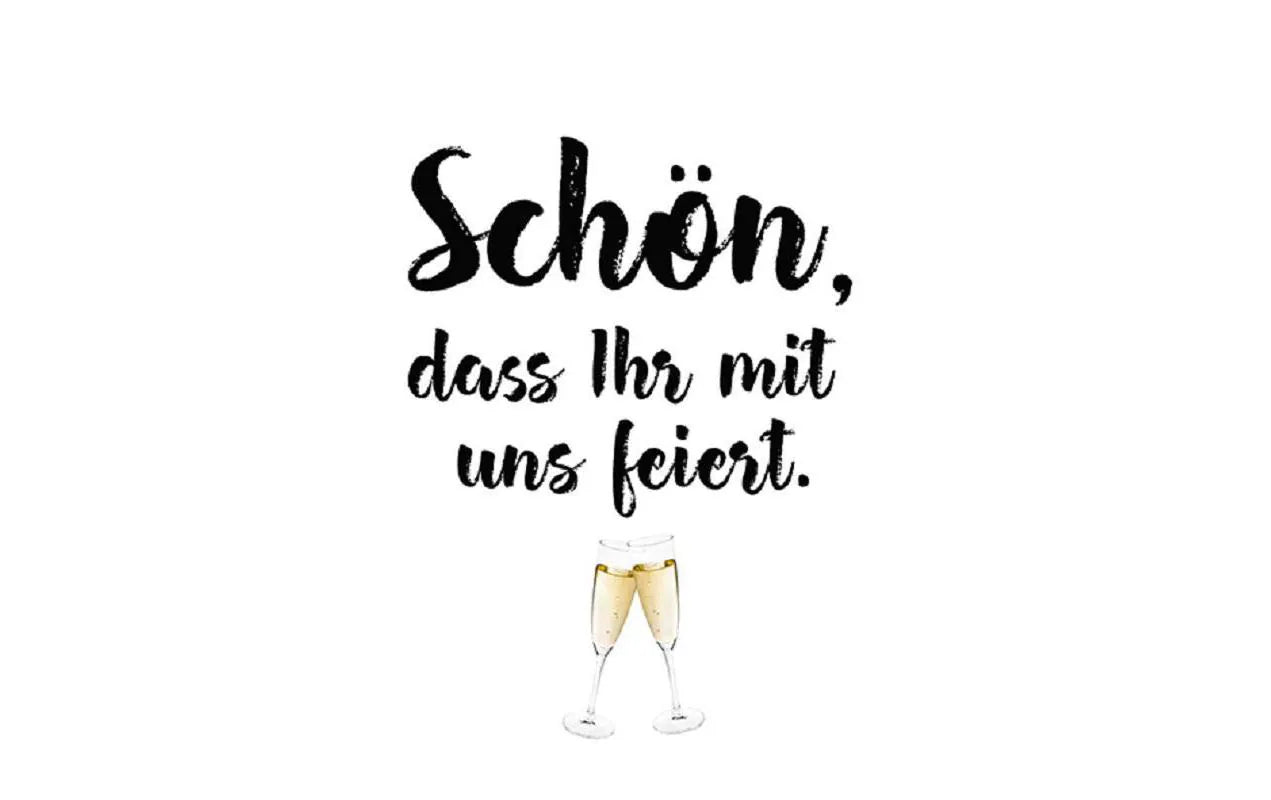 B+C Servietten Schön dass Ihr mit uns...
