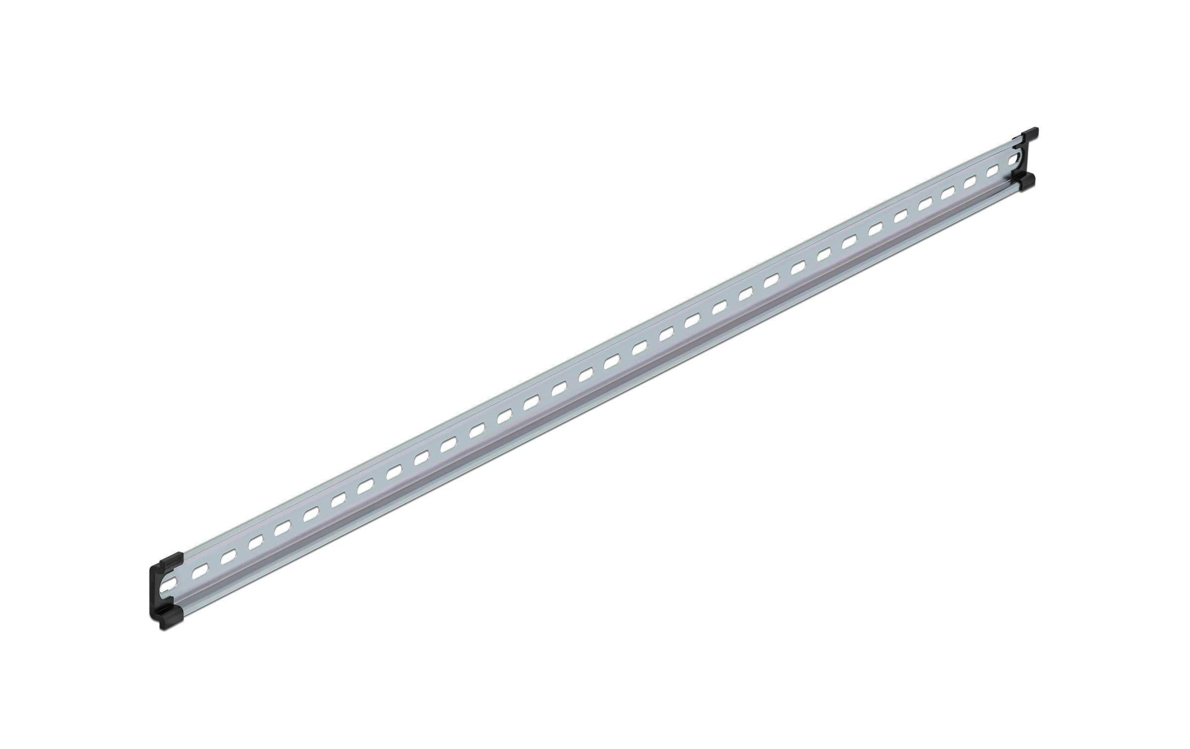 Delock Hutschiene 100cm, mit Schlitzlöcher