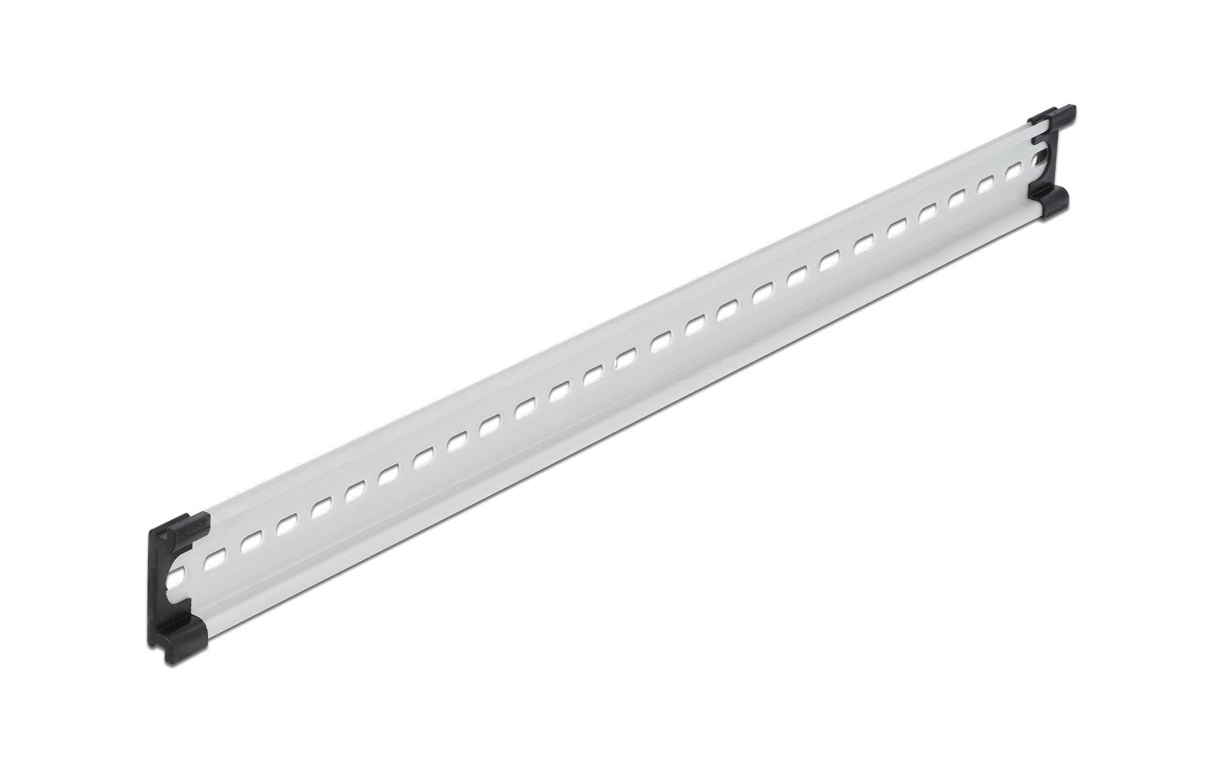 Delock Hutschiene 50cm, mit Schlitzlöcher