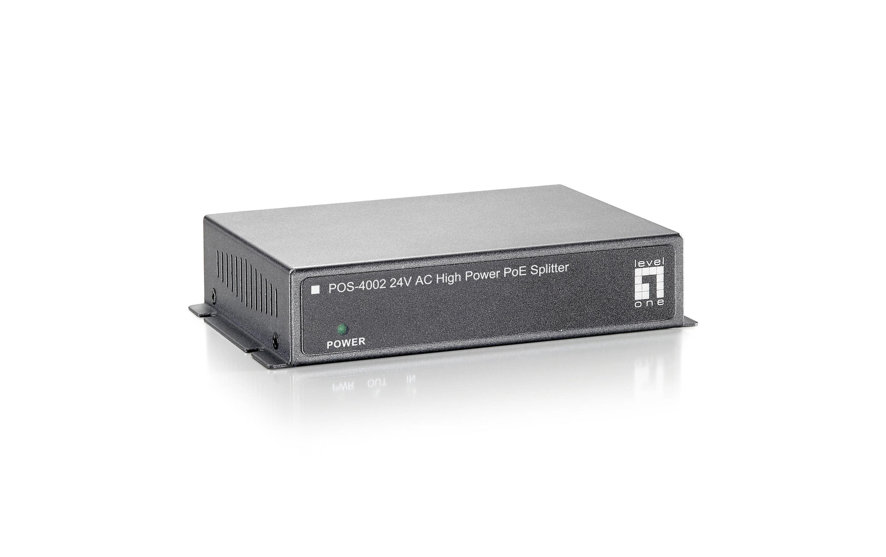 LevelOne POS-4002: High Power PoE Splitter