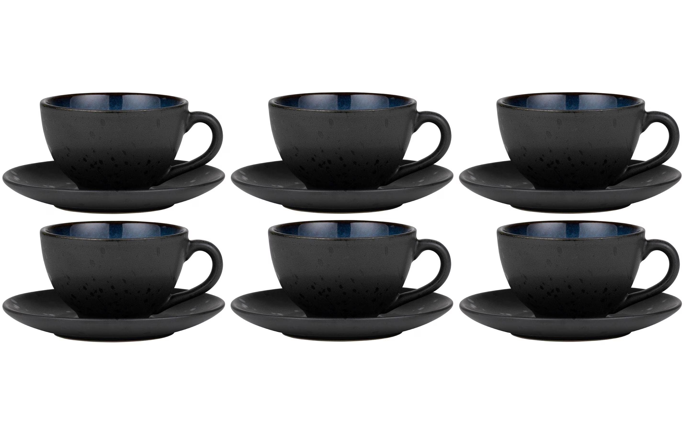 Bitz Kaffeetasse 240ml Schwarz/Blau