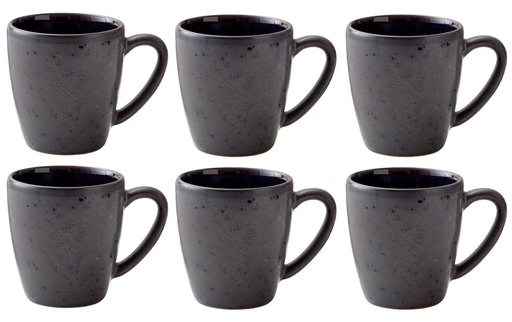 Bitz, Kaffeetasse 190 ml, 6 Stück, Schwarz/