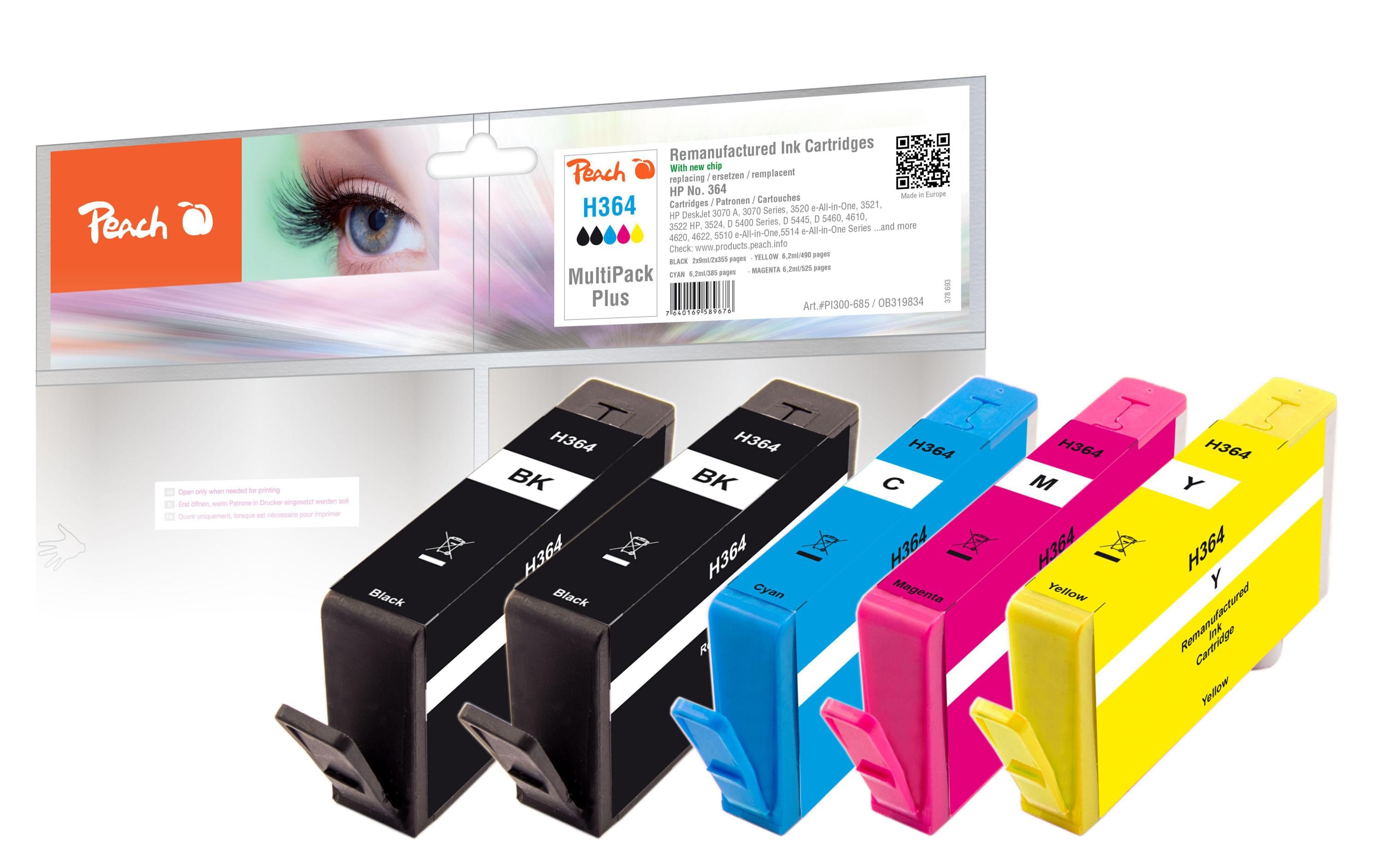 Peach Tinte HP No 364 MultiPack Plus