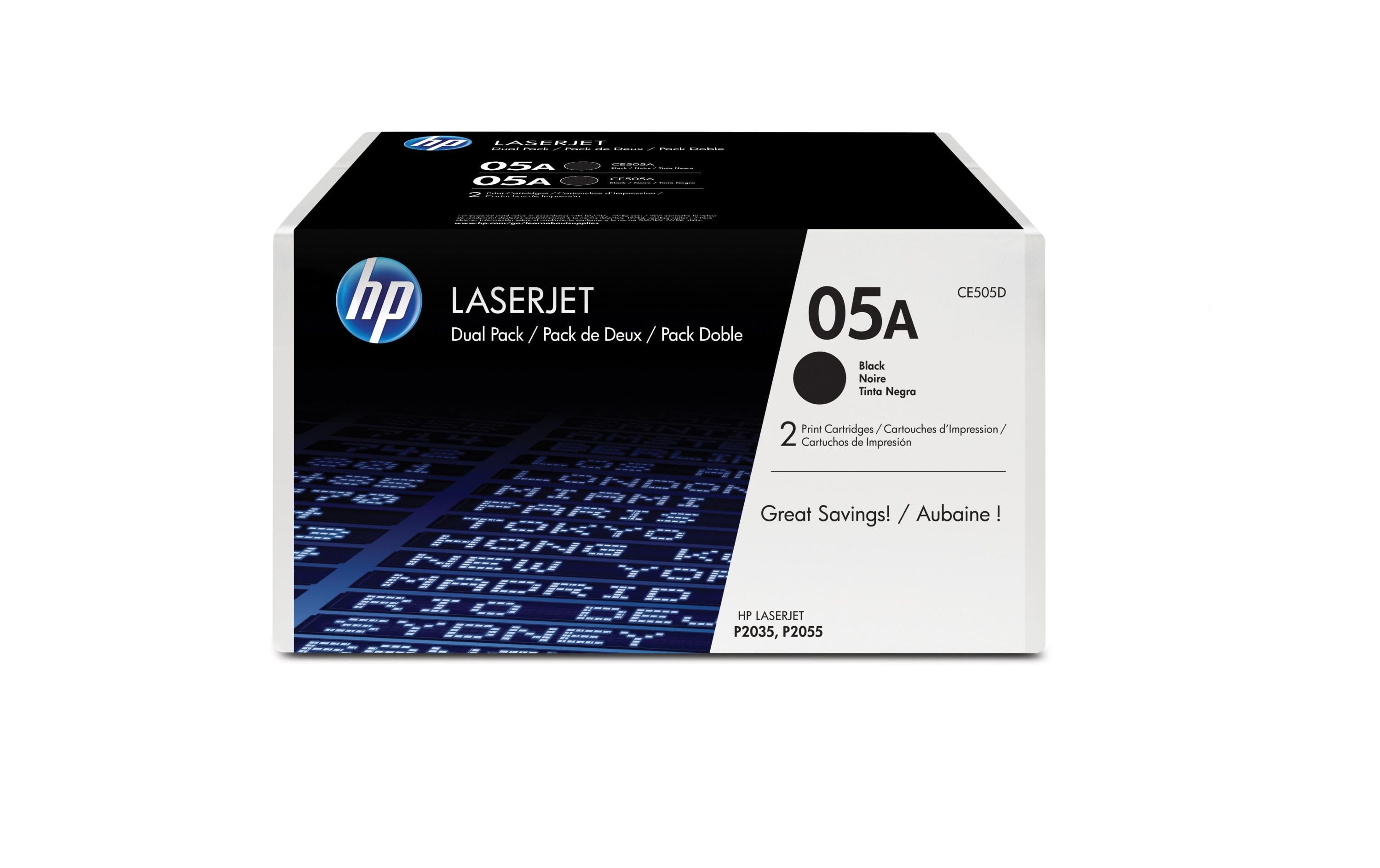 HP Toner 05A - Black 2er-Pack (CE505D)