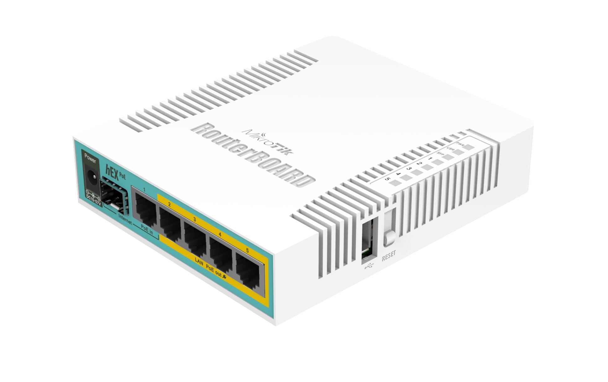 MikroTik RB960PGS: HEX PoE 5 Port Router