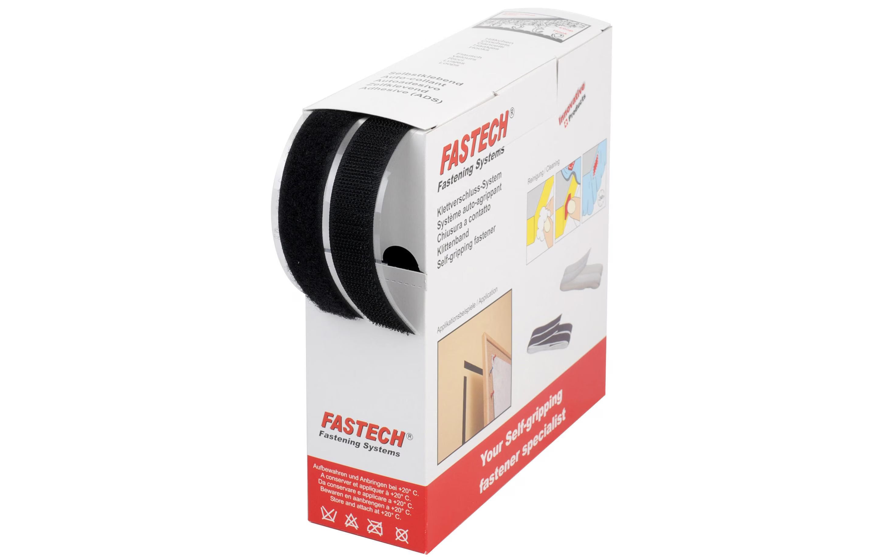 Fastech Box 10m Klettband 20mm