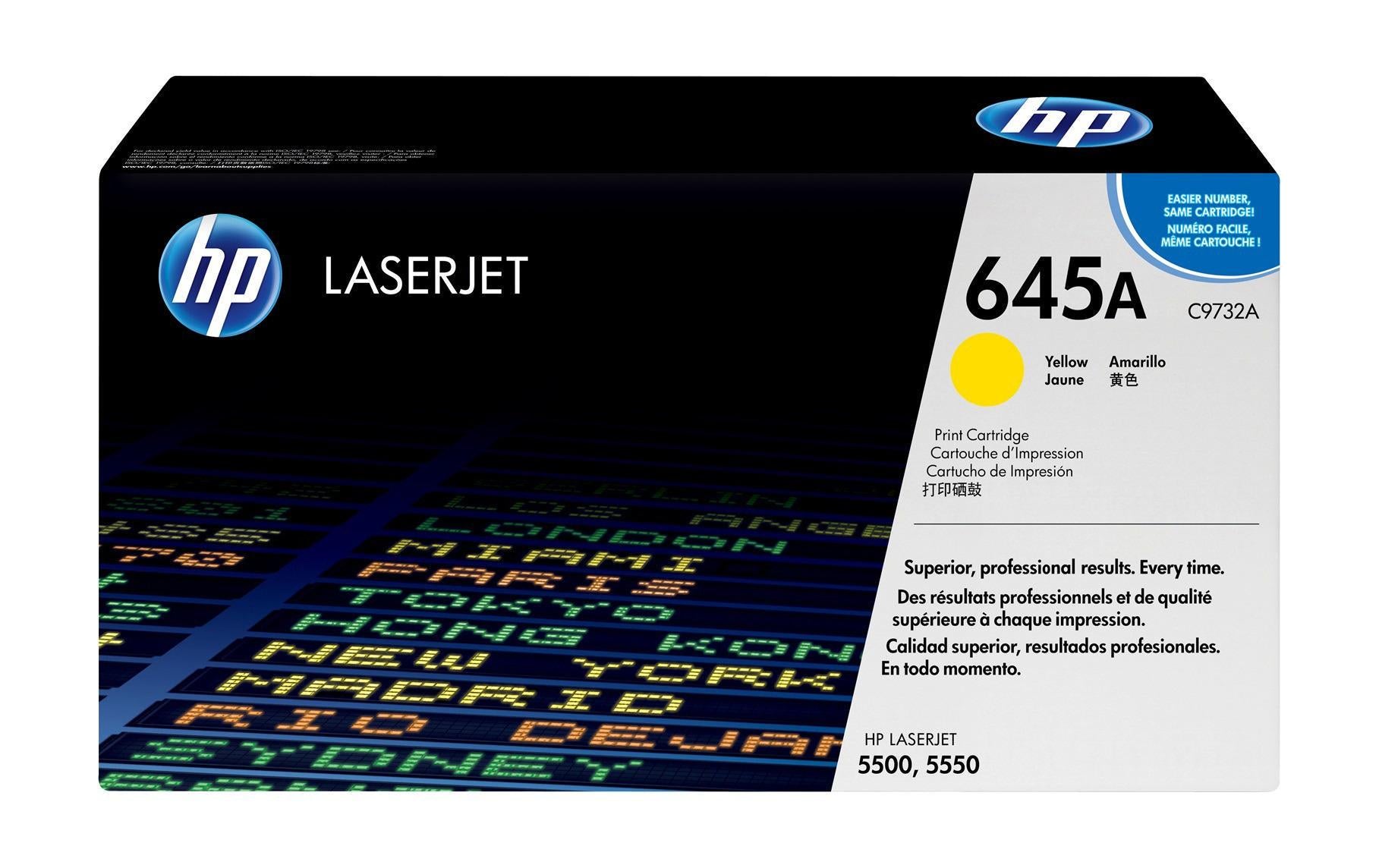 HP, Toner Nr. 645A (C9732A) Yellow