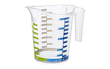 Rotho Messbecher Domino Dekor 1.0 L