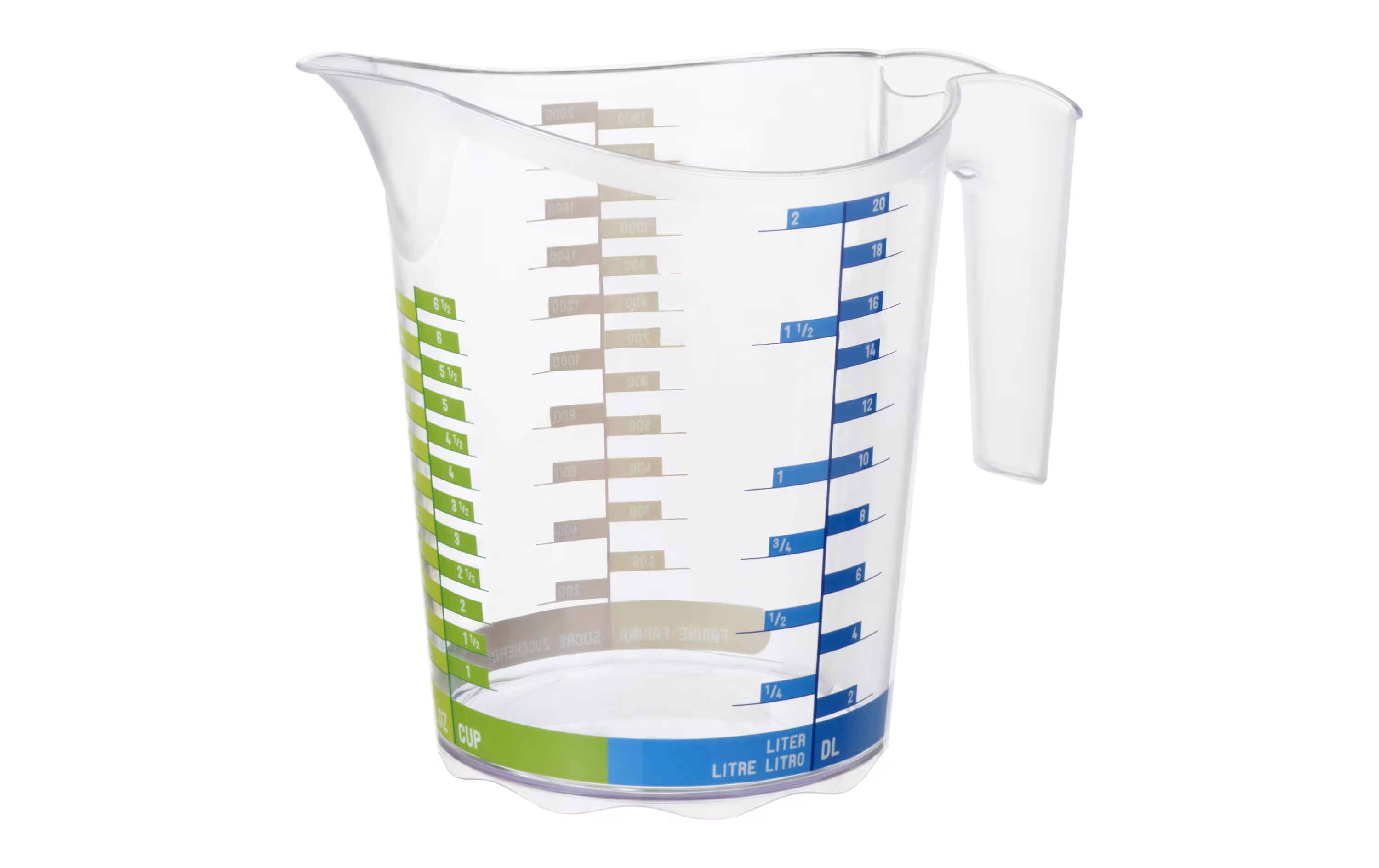 Rotho Messbecher Domino Dekor 2.0 L
