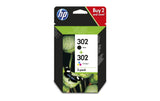 HP, Combopack Nr. 302 (Tinte X4D37AE) C/M/Y