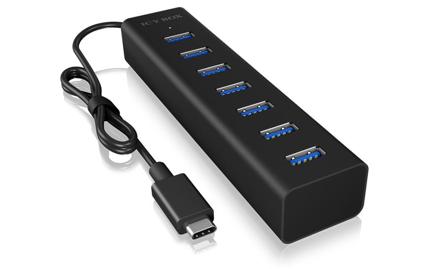 ICY BOX IB-HUB1700-C3, Type-C 7 Port USB3.0