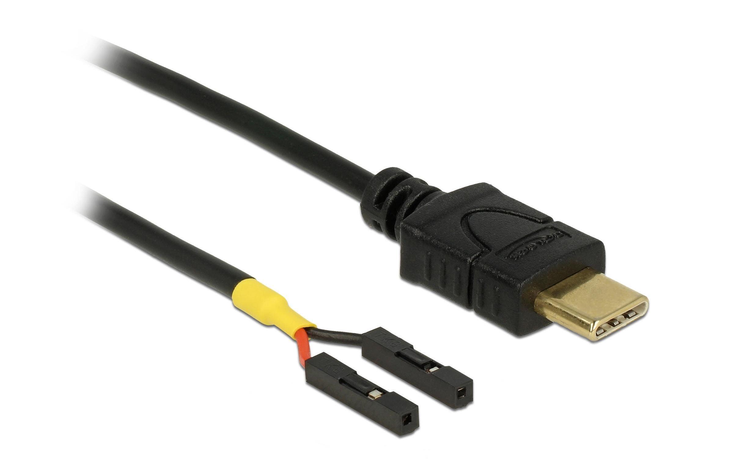 USB Stromkabel USB-C zu 2x Postenbuchse