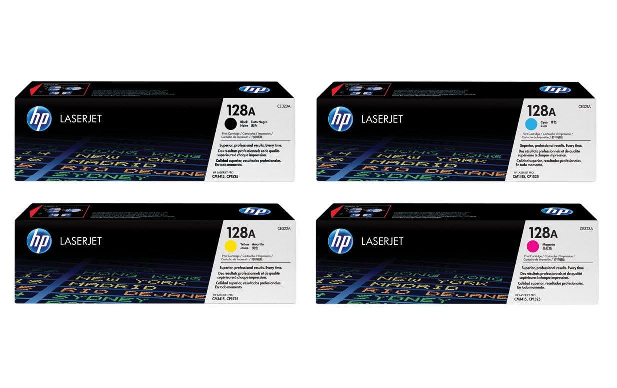 HP, Rainbow Kit Nr. 128A (CE320A-CE323A) BL