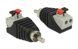Delock Terminalblock RCA/Chinch Stecker