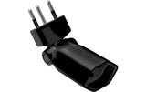 Abzweigstecker Clip-Clap 1xTyp13, schwarz