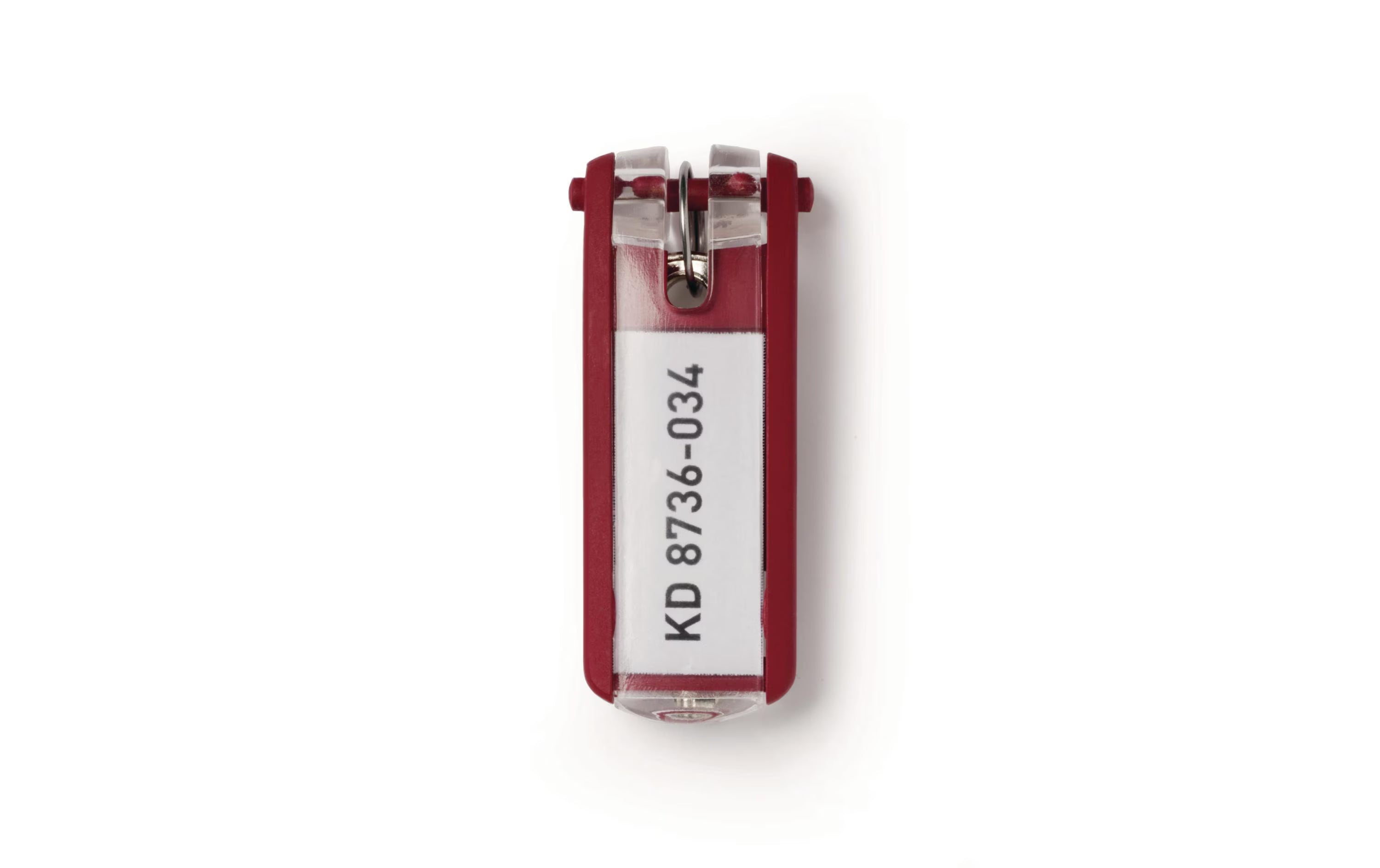 DURABLE, Schlüsselanhänger 6 Stück, Rot
