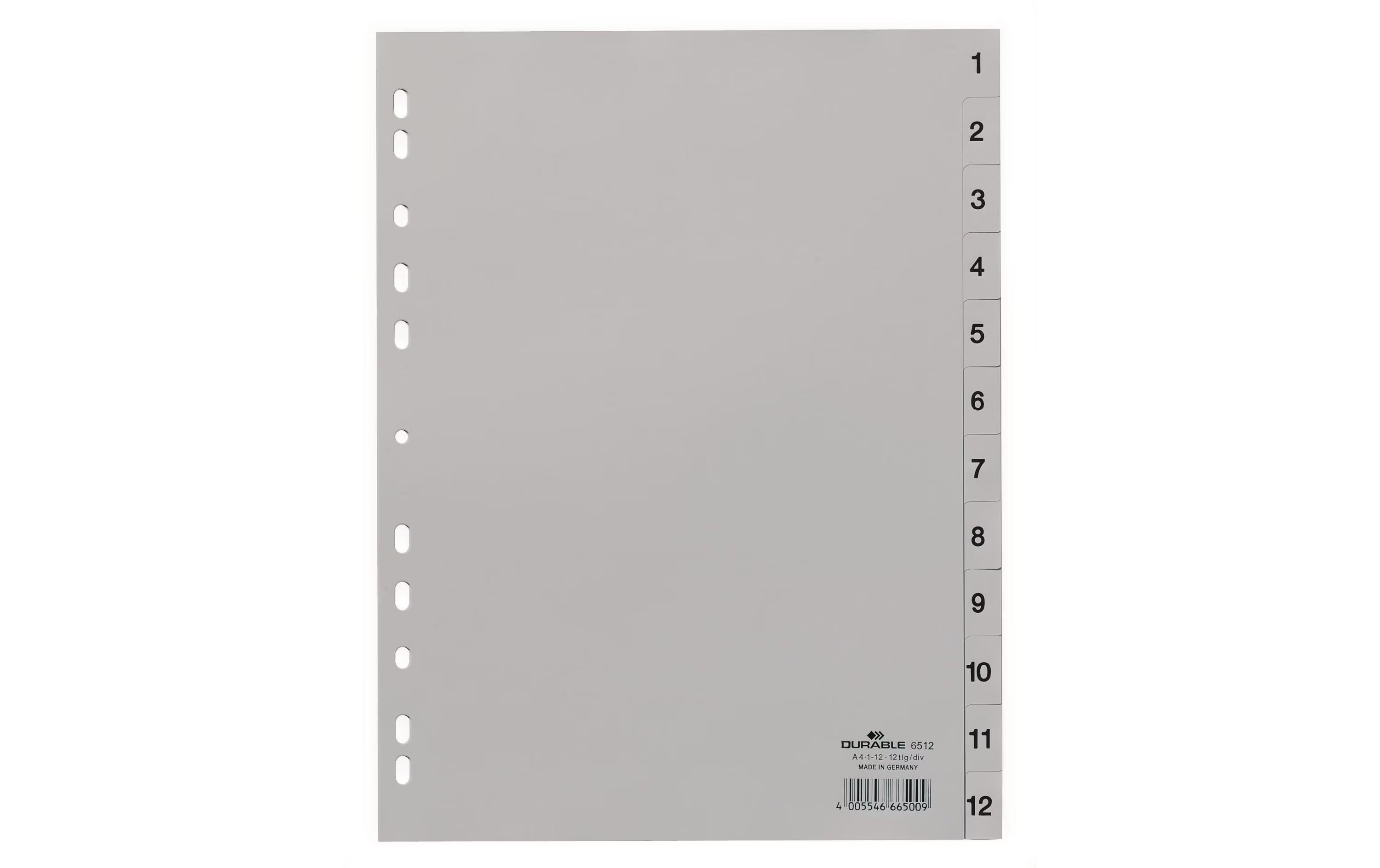 Durable Register PP geprägt 1-12