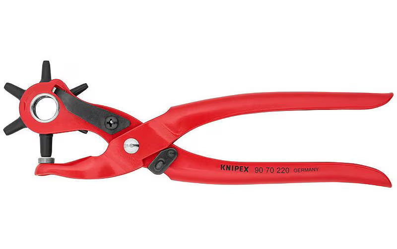 Knipex Revolverlochzange rot 220 mm