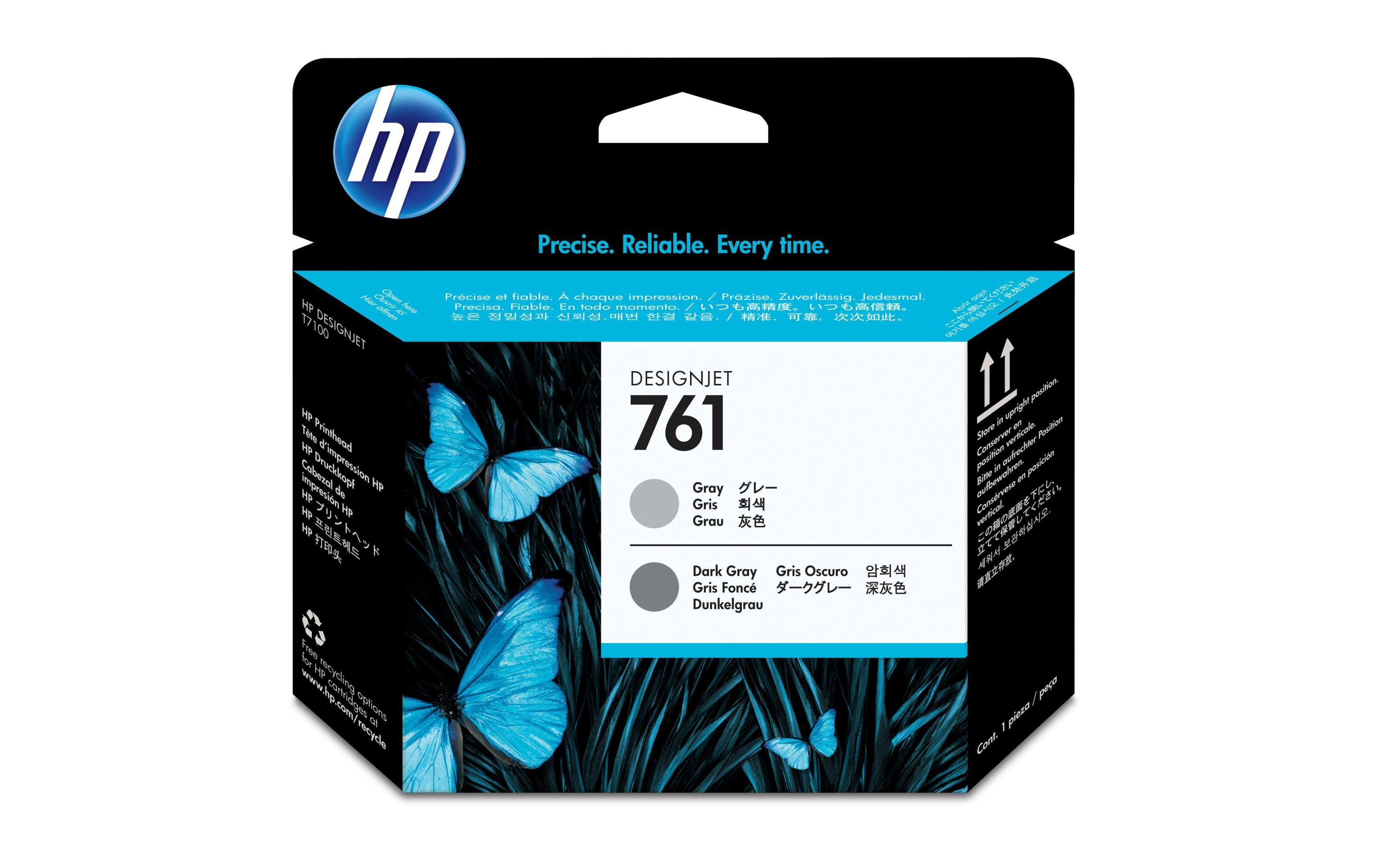HP, Druckkopf Nr. 761 (CH647A) Dark Grey/Gr