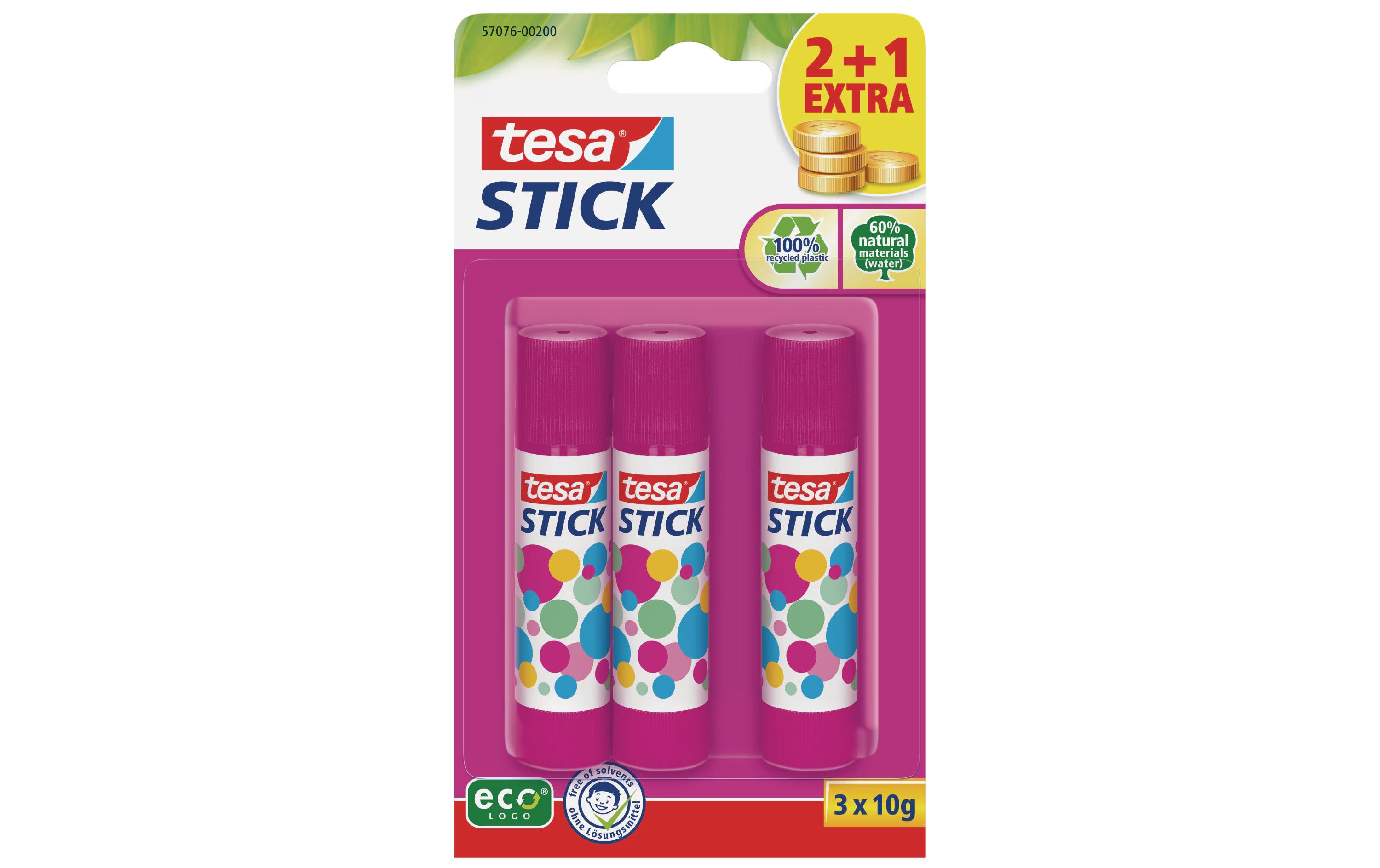 Tesa Klebestift ecoLogo pink