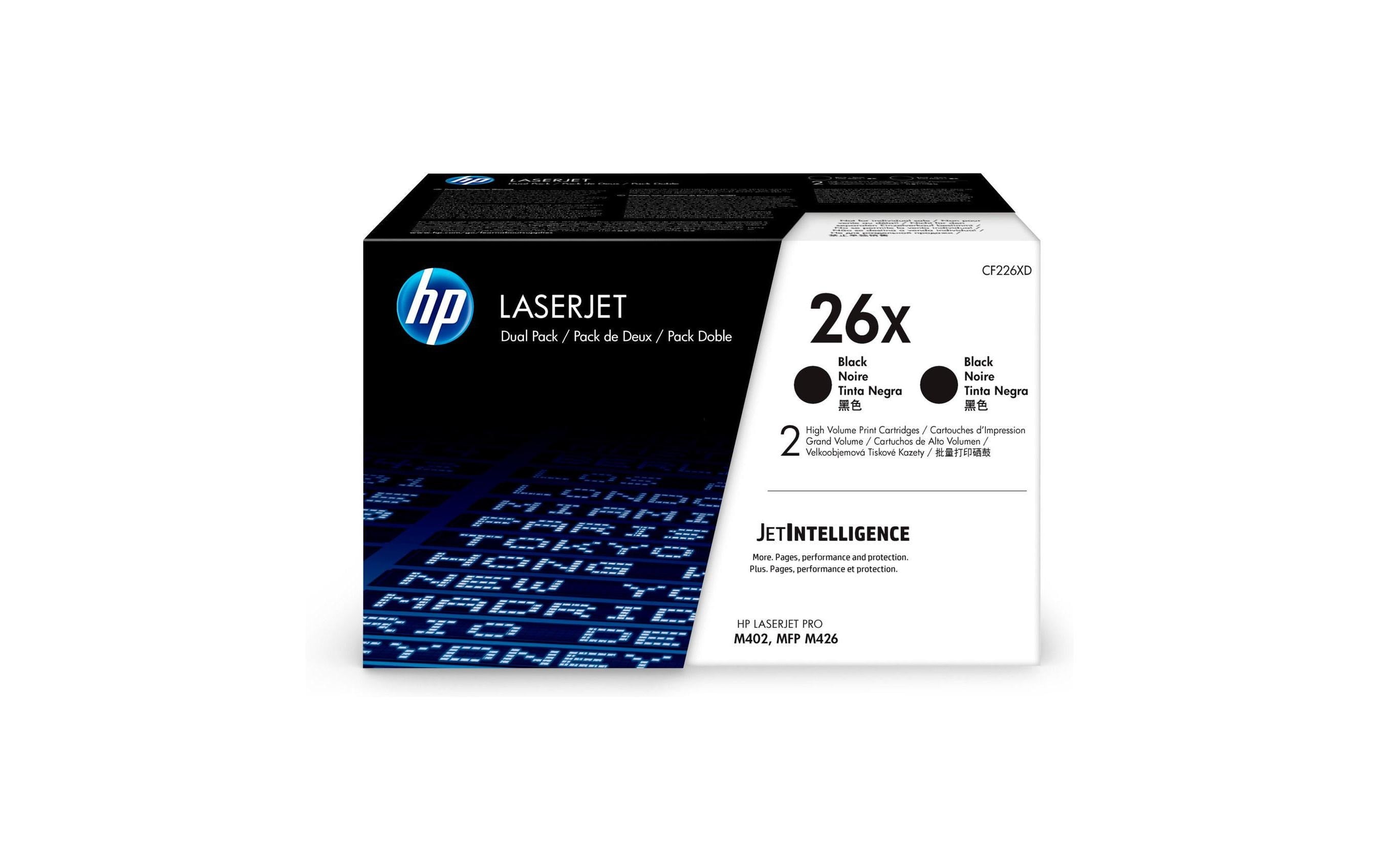 HP Toner 26X - Black 2er-Pack (CF226XD)