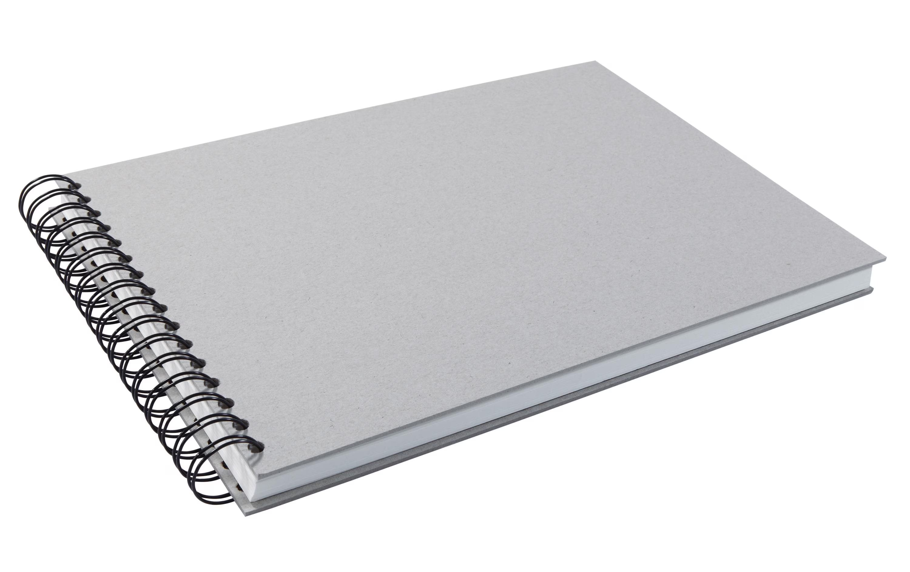Kunst + Papier Spiral-Skizzenbuch, grau