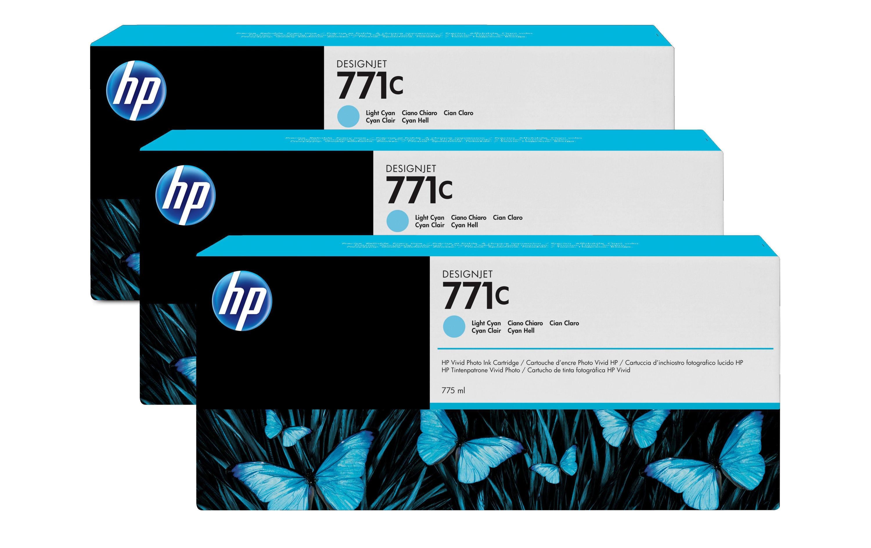 HP Tinte Nr. 771C Light Cyan (B6Y36A)