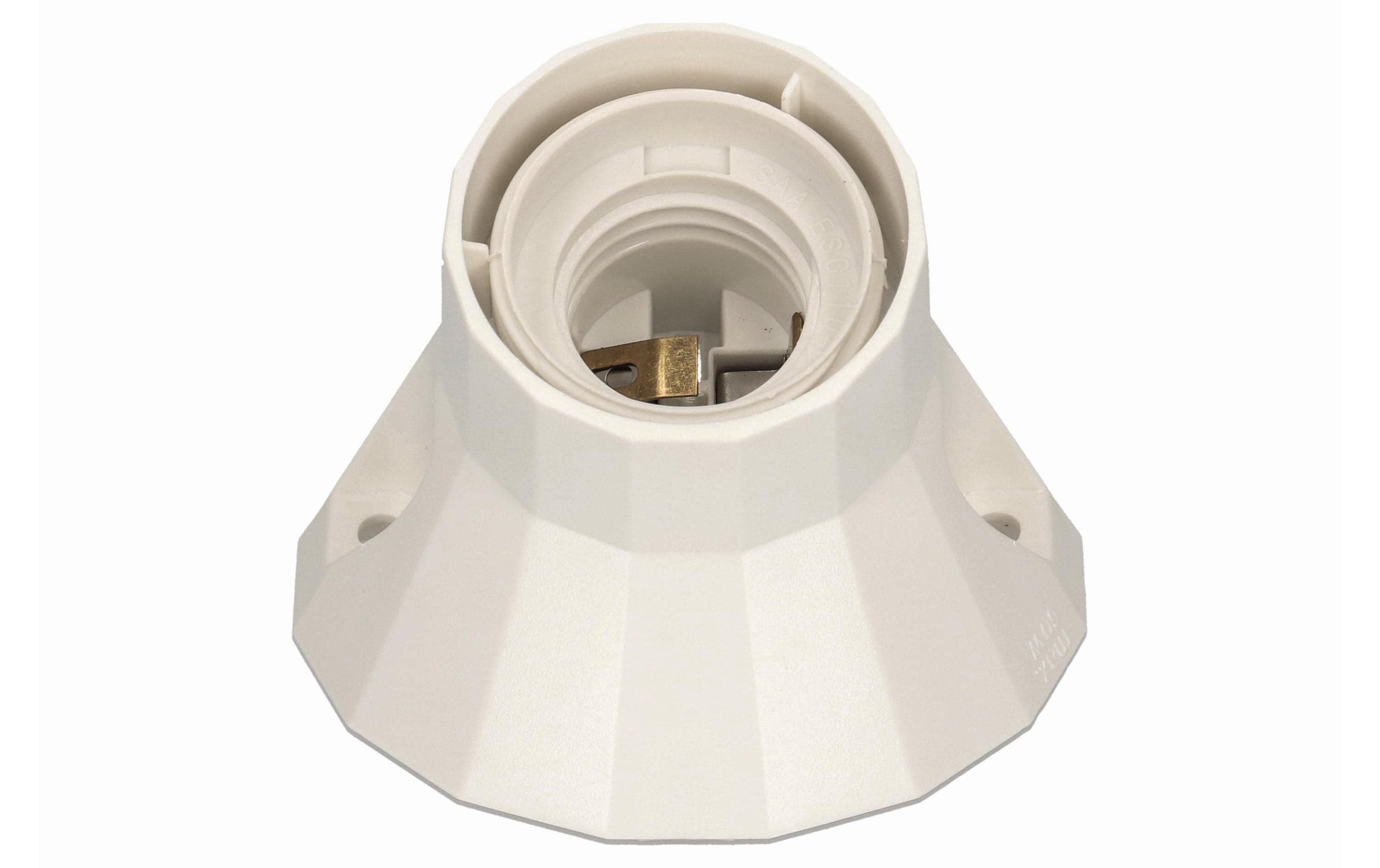 Max Hauri Wandfassung E27 weiss