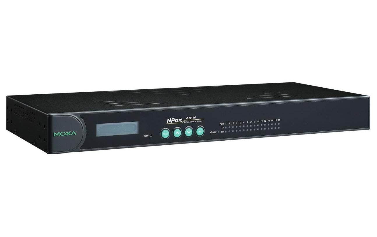 MOXA NPort 5610-16, LAN RS232 Server,